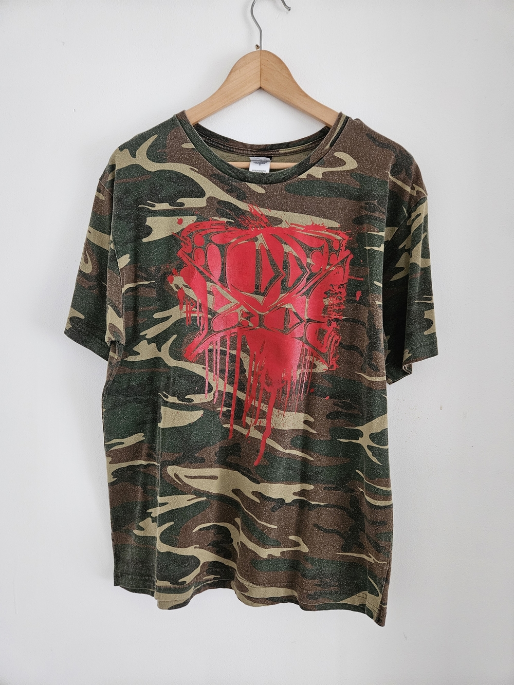 Hidden Pride Shirt Mens Large Brtual Death Metal Band Camo Graphic